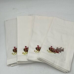 Williams Sonoma Napkins Twas the Night before Christmas